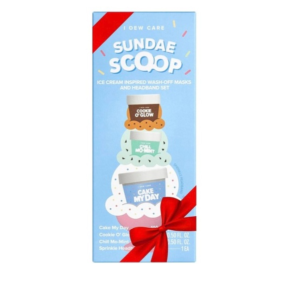 I Dew Care Sundae Scoop Face Mask and Sprinkle Spa Headband Set - Picture 8 of 9